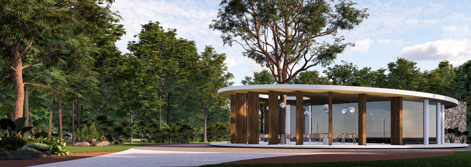 Vanguardia Residences_Departamentos en Puerto Morelos_central_park