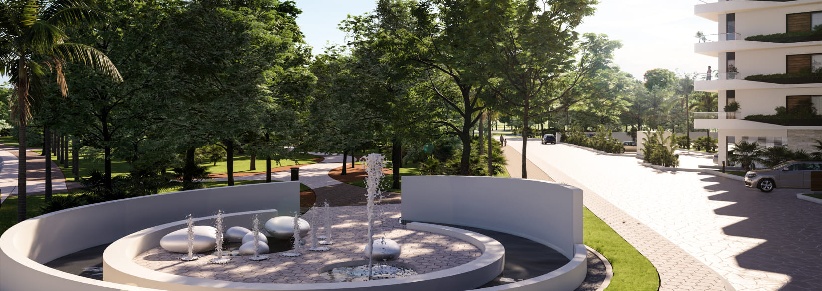 Vanguardia Residences_Departamentos en Puerto Morelos_central_park