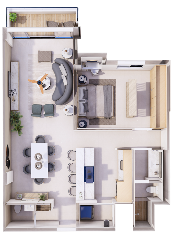 Vanguardia Residences_Puerto Morelos_modelo_1