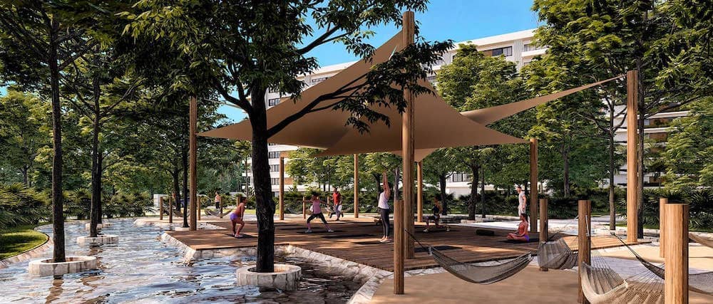 Vanguardia Residences_Puerto Morelos_central_park